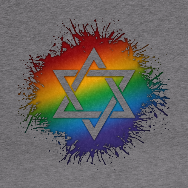 Rainbow Star of David - Star Of David - Hoodie | TeePublic